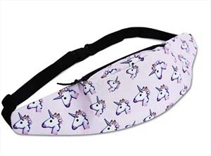 Unicorn Print Waist Pocket