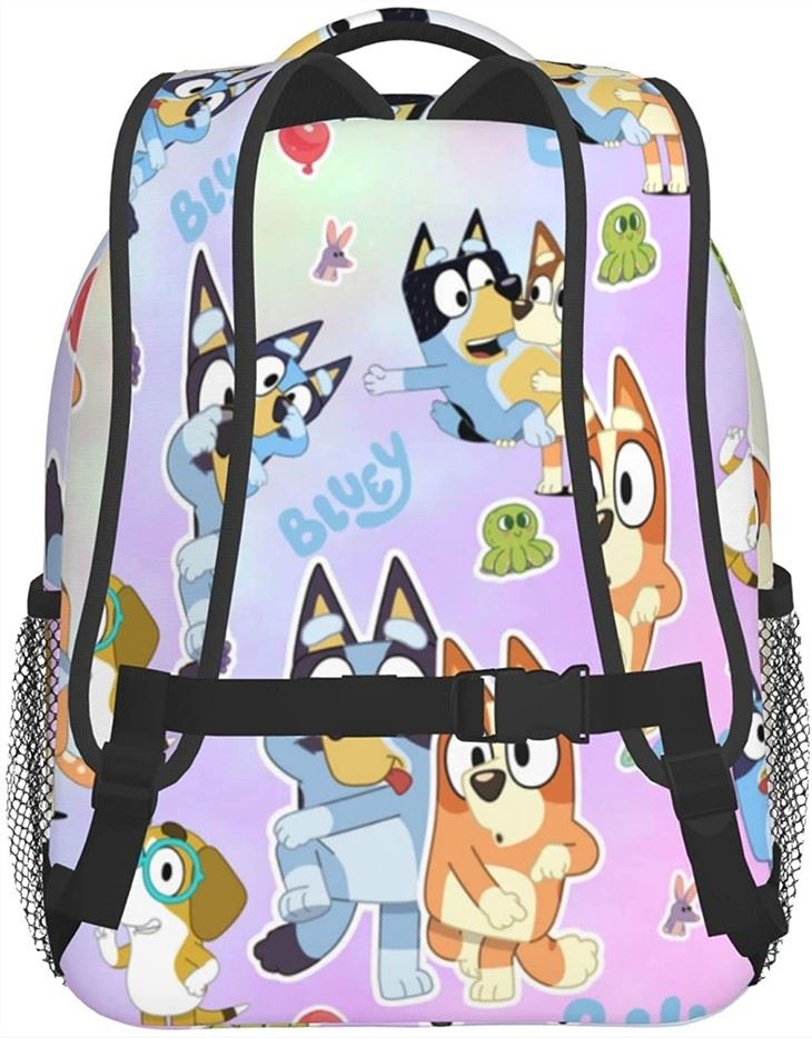 Blue Dog Cartoon Backpack