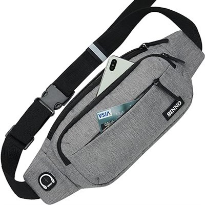 Belt Bag With 4-Zipper Pockets