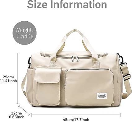 Sports Gym Bag With Shoes Compartment